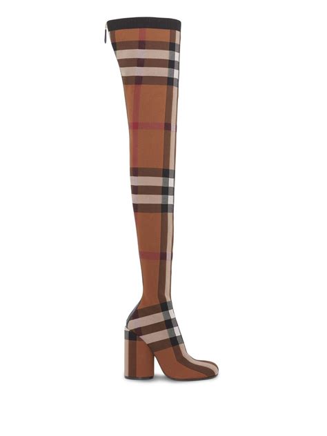 Burberry knee high boots